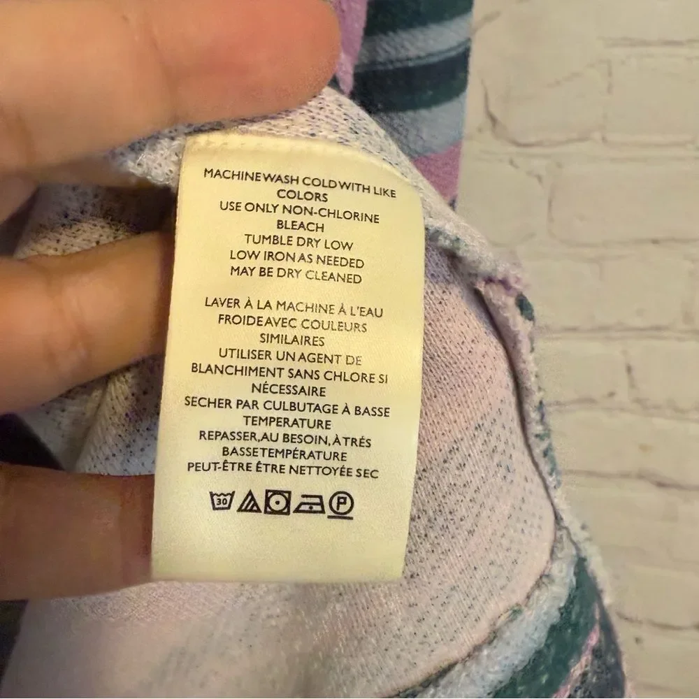 Free People Beja Stripe Hoodie size XS